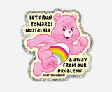 Care Bear Let's Run Towards Nostalgia Sticker