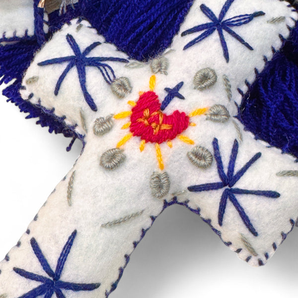 White Cross Pom