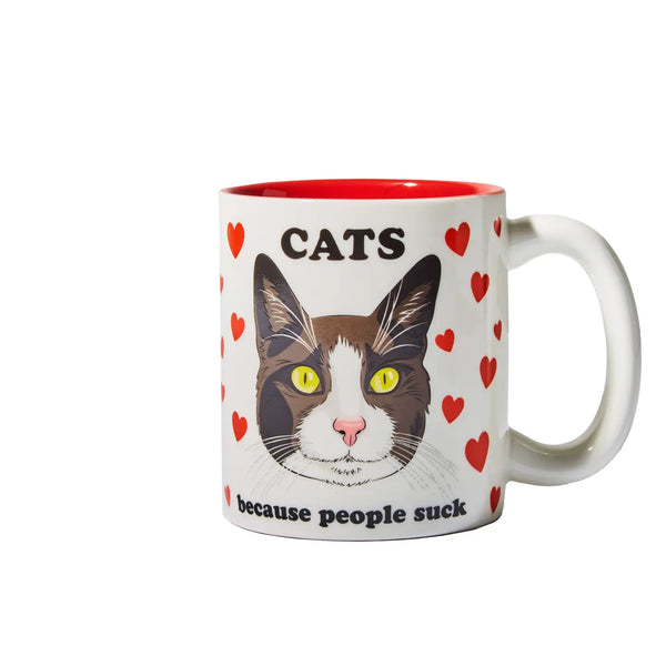 Cats Because People Suck Coffee Mug