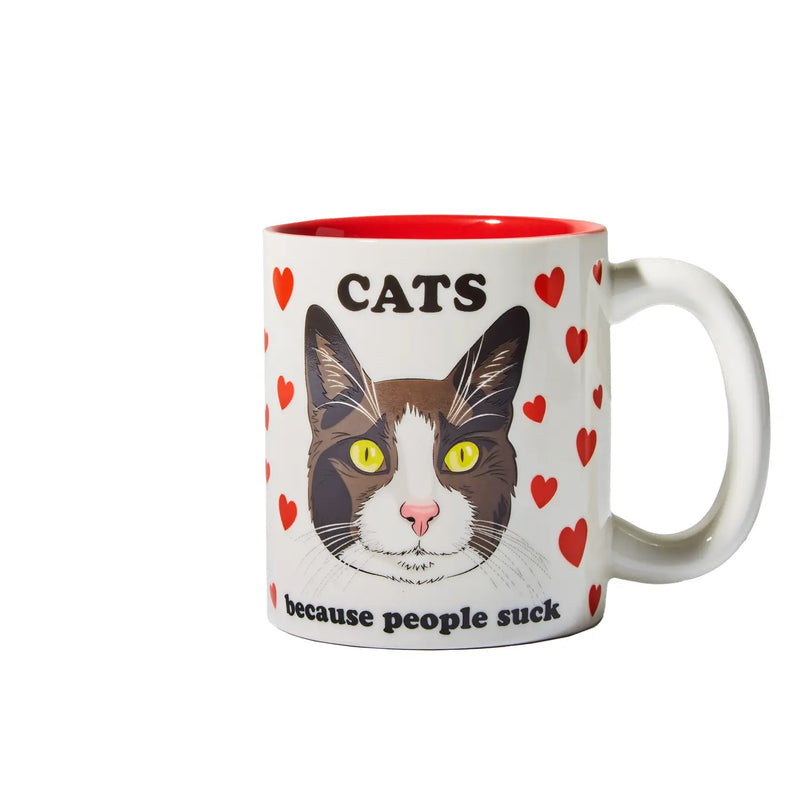 Cats Because People Suck Coffee Mug