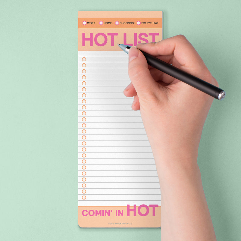 Hot List Make-A-List Pad