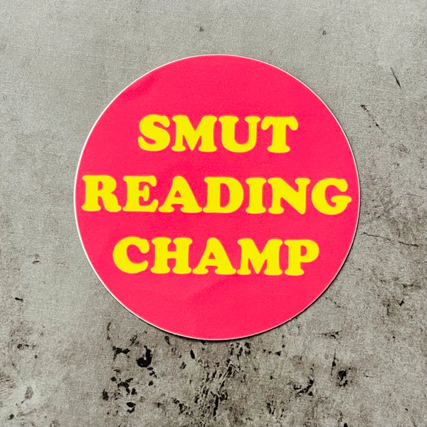 Smut Reading Champ Sticker