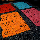 Double-Sided Felt "Papel Picado" Placemat Sets (Florecita) at Sew Bonita in Corpus Christi, TX.