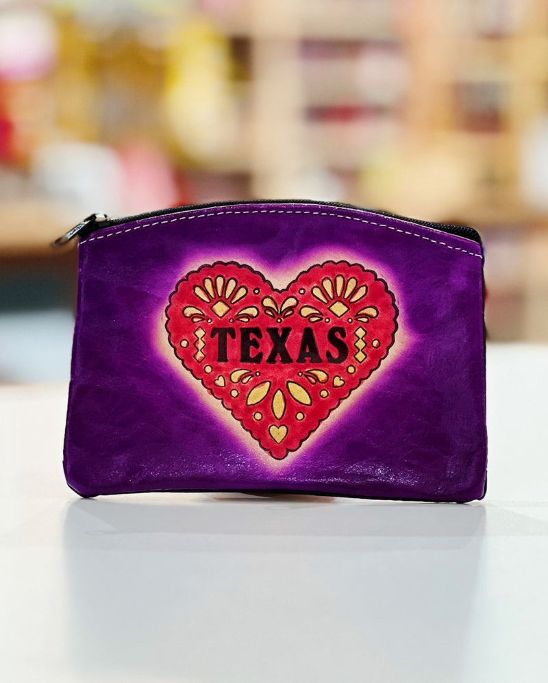 Texas Leather Coin Pouch