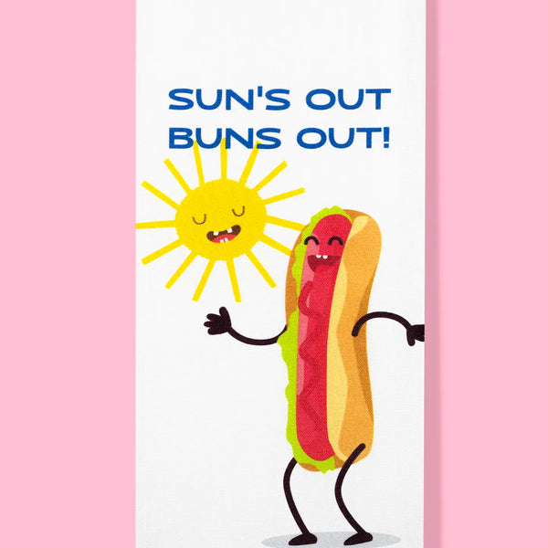 Sun's Out, Buns Out Kitchen Towel