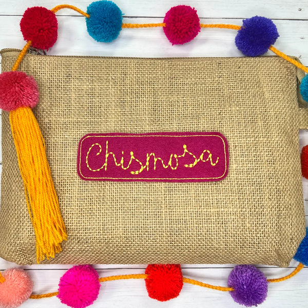 the funk soul "chismosa" patch available at sew bonita