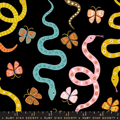 F2263 - Ooh Lucky Ducky Black Snakes