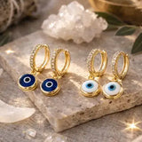 Evil Eye Hoop Earrings