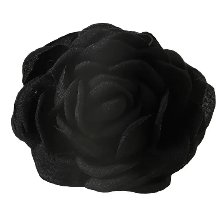 Fabric Rose Hair Clip