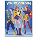 Kpop You're Golden Happy Birthday Card