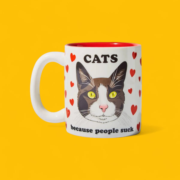 Cats Because People Suck Coffee Mug