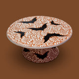 Brown & White Halloween Cake Platter