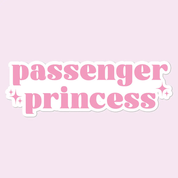 Passenger Princess Funny Sticker Car Decal