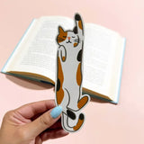 Calico Cat Die Cut Bookmark