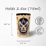 Purple Luchador Shot Glass