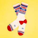 Horny For Books Gym Crew Socks