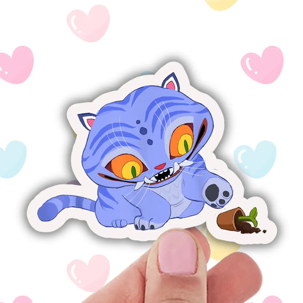 Kpop Tiger and Plant Sticker