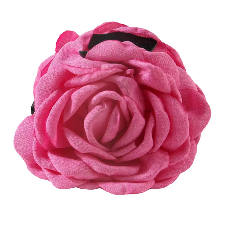 Fabric Rose Hair Clip