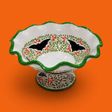 Green, Orange & White Halloween Fruit Bowl