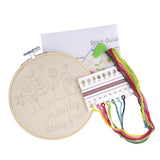 Mostly Drug Free- 6" Embroidery Kit