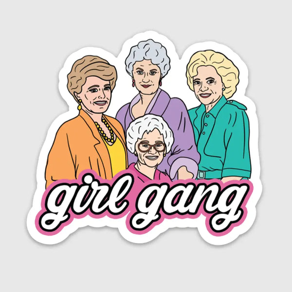 Girl Gang Golden Sticker