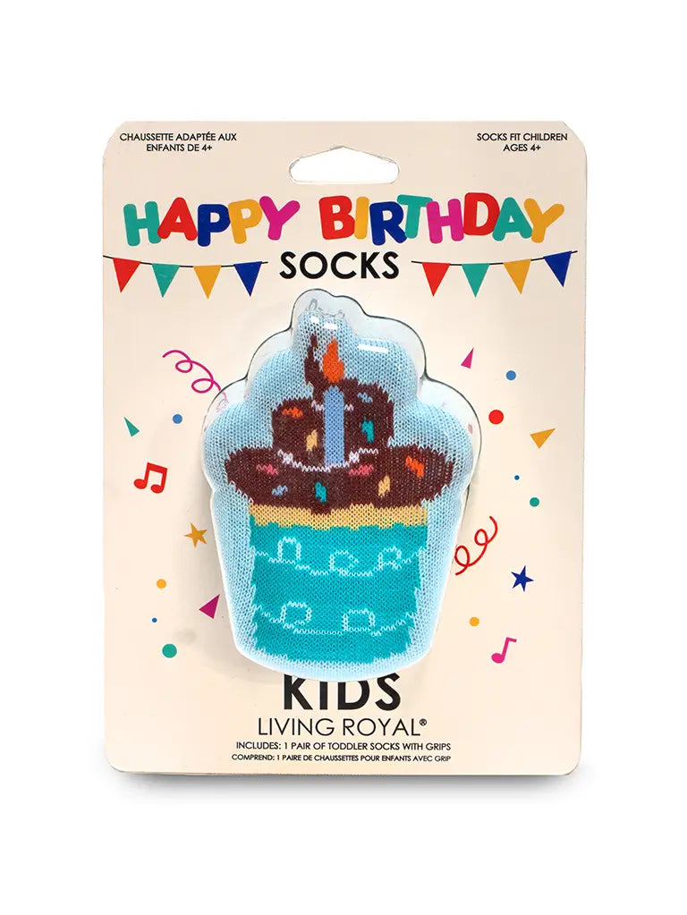 Kids Cupcake Birthday 3D Socks