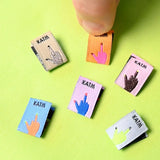 Middle Finger Mini Hands Woven Labels