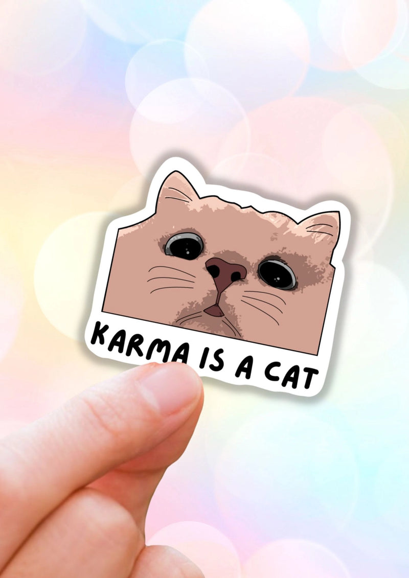 Karma is a Cat Sticker