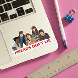 Stranger Things Friends Don't Lie Die Cut Sticker