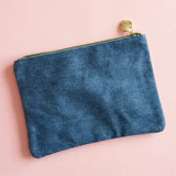 Denim + Bows - Bella: Medium Zipper Pouch