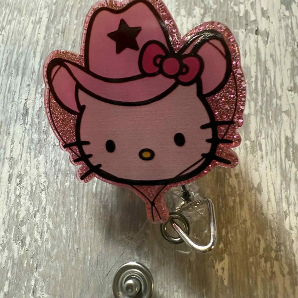 Cowgirl Kitty Badge Reel