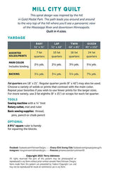 Mill City Quilt Pattern