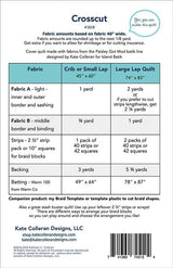 Crosscut Quilt Pattern