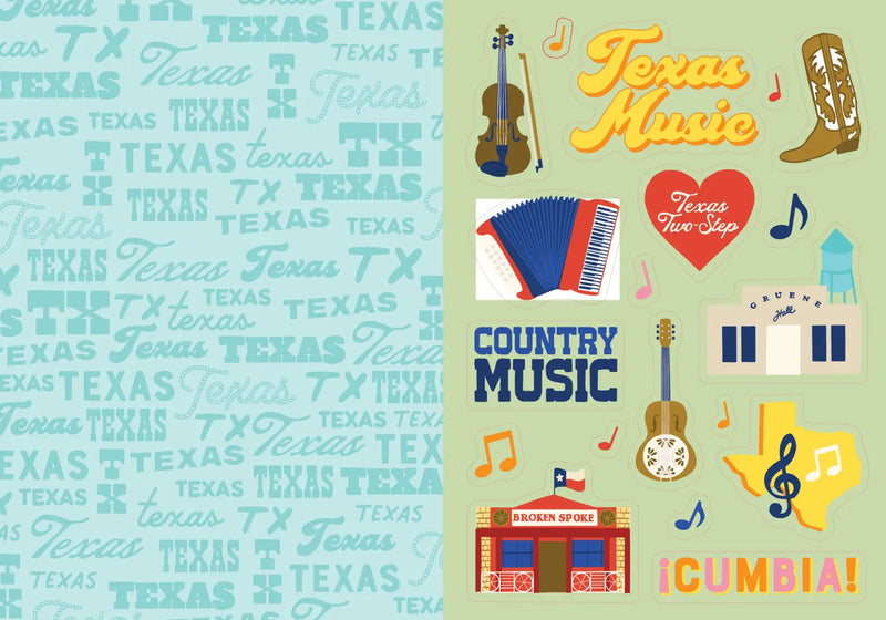 I Love Texas Sticker Book