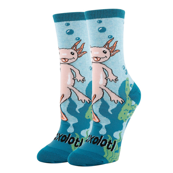 Axolotl | Women's Cotton Crew Funny Socks