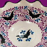 Purple & White Halloween Fruit Bowl