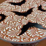 Brown & White Halloween Cake Platter
