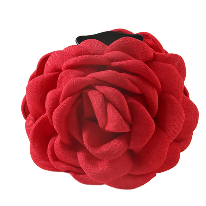 Fabric Rose Hair Clip