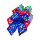 Floral Embroidered Bow