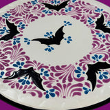 Purple & White Halloween Cake Platter