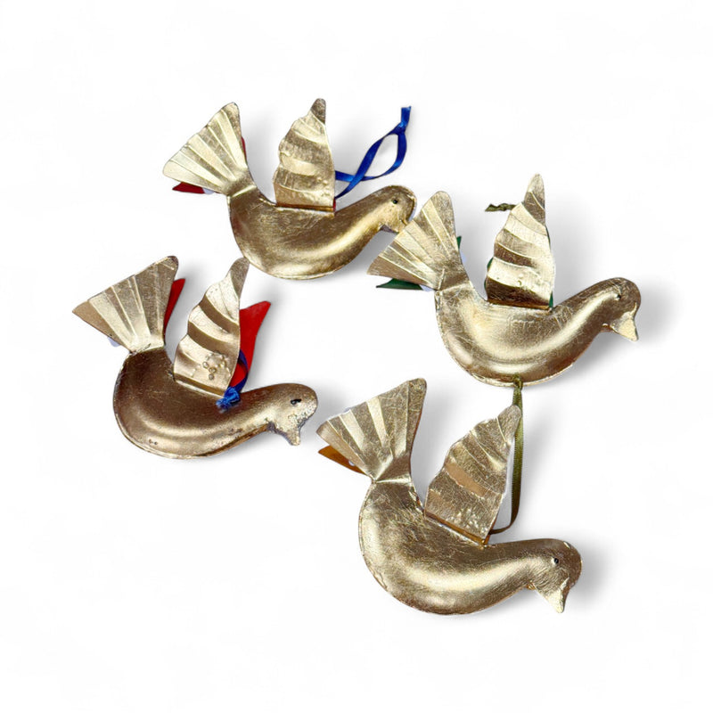 Gold Dove Ornaments
