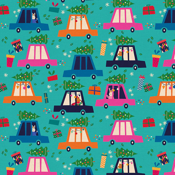 F2387 - Modern Holiday Beep Beep - Teal