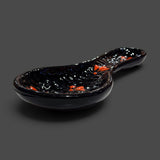 Black and Orange Spoon Rest