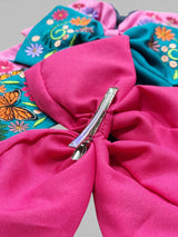 Mariposa Embroidered Bow