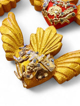 Wooden Milagro Hearts with Wings