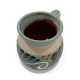 Turquoise and Navy Engobe Mug