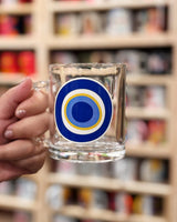 Evil Eye Glass Mug at Sew Bonita in Corpus Christi, TX.