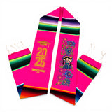 Graduation Serape Stole (Flowers + Lele Doll - Multiple Colors