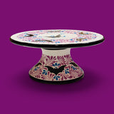 Purple & White Halloween Cake Platter