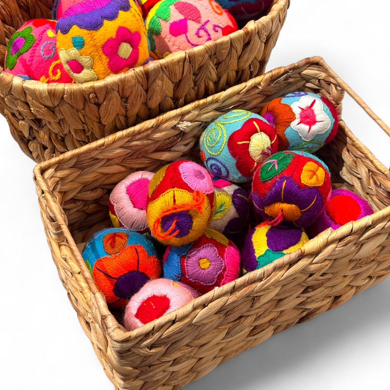 Round Embroidered Ornaments